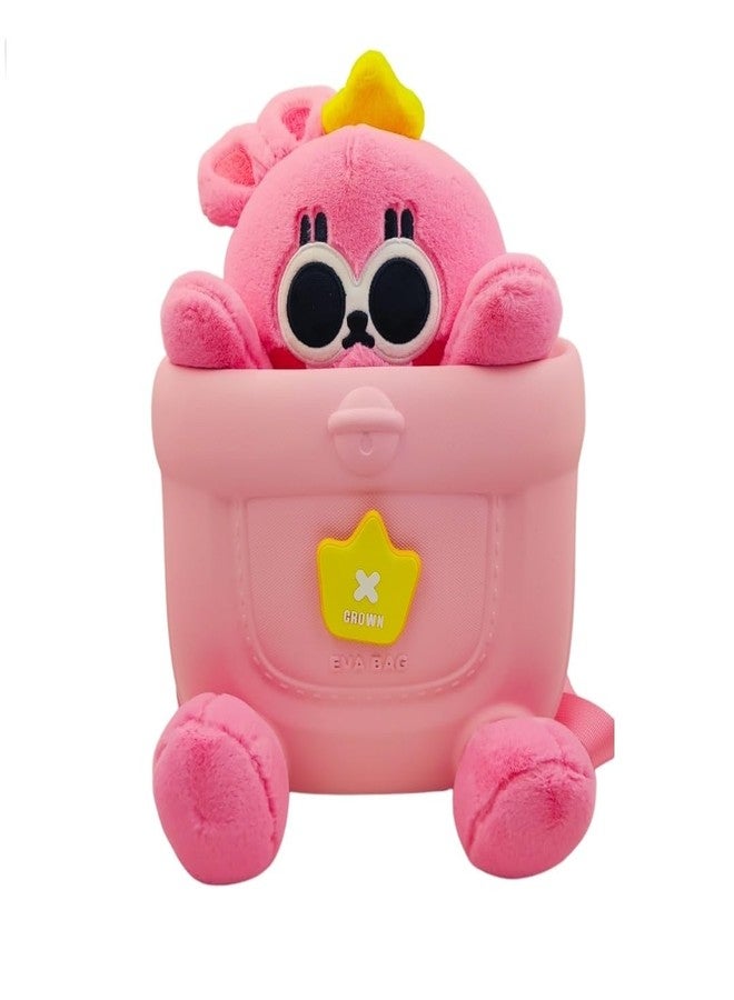 بلس بوينت حقيبة ظهر PLUSPOINT بتصميم أرنب كرتوني رائع من مادة EVA للأطفال الصغار والرضع ومرحلة ما قبل المدرسة. خفيفة الوزن مع لعبة قطيفة. حقيبة كرتونية لطيفة مثالية لنزهات الأطفال ومغامراتهم اليومية. مناسبة للأولاد والبنات. - Image 1